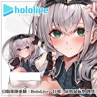 anime shirogane noel hololive sexy girl 3d chest soft gel gaming mouse pad cartoon mousepad wrist rest cosplay mousepad gifts