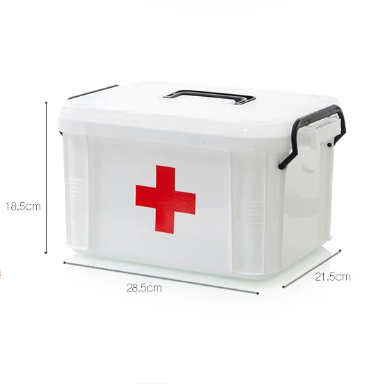L First Aid Kit Medicine Chest Holder Storage Box Multi-layer Emergency Kits Cabinet Security Safety Home Rangement Organizer - Цвет: L