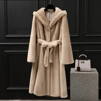 Mink Coats Women Natural Fur Coats Real Mink Fur Coat Female Genuine Fur Jackets Long Ladies Winter Clothes Oversize 7XL 6XL 5XL