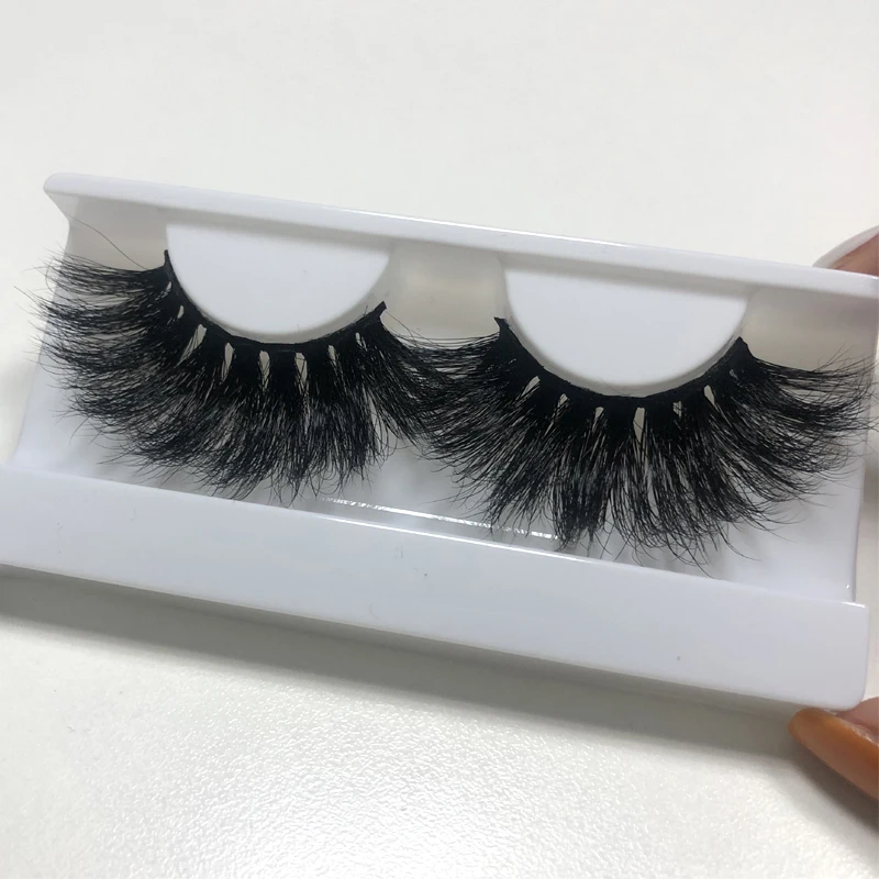 Buzzme Бесплатная доставка 3D из натурального меха норки ресниц Экстра Длина с