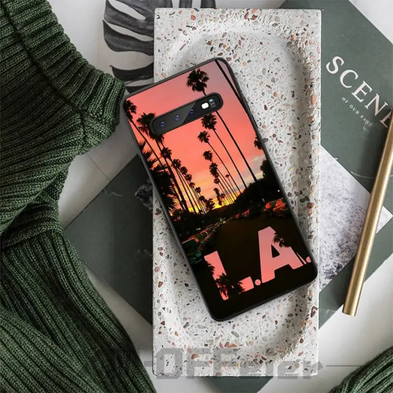 

Travel Los Angeles California case coque fundas etui for samsung galaxy A10 A20 A30S A40 A50 A51 A70 A71 note 8 9 10 cases cover