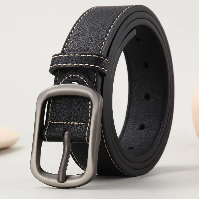 High Quality Male Trend Needle Buckle Belt Korean Version Of Narrow Belt New Youth Simple Personality Design Casual Women'S Belt