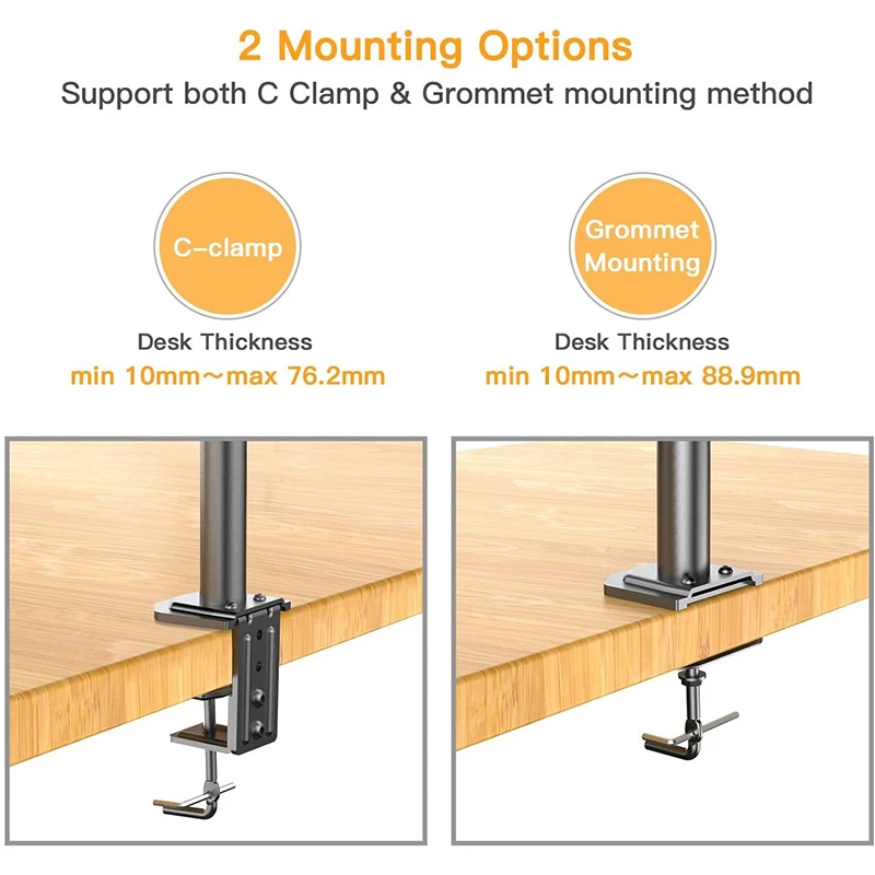 Настольный поворотный держатель для монитора полная подставка 13-27 дюймов 2