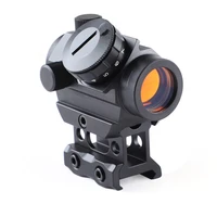 tactical 1x25mm 2moa red dot sight with 1 inch riser mount waterproof shockproof fog proof red dot scope black outdoor