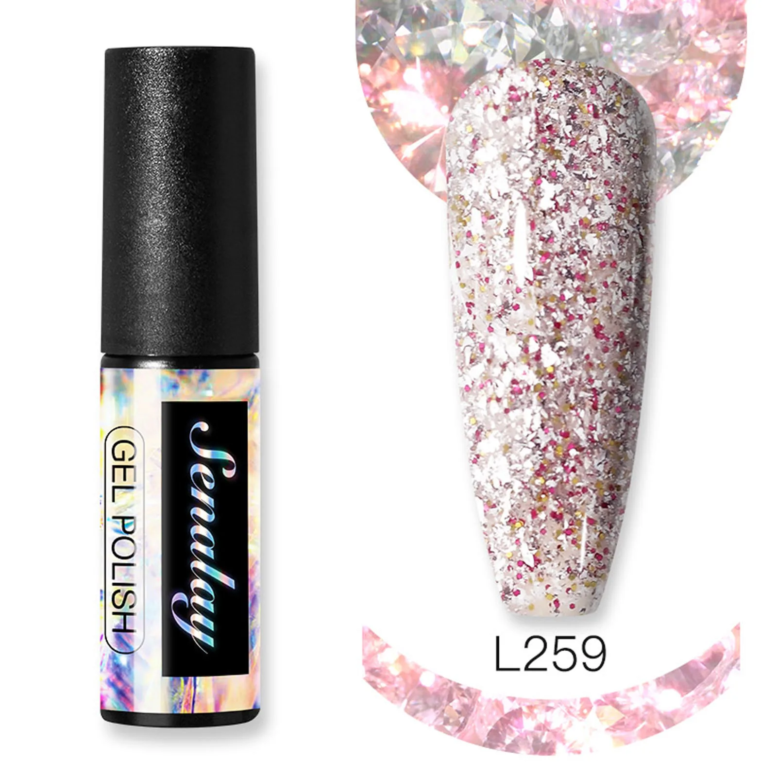 Съемный клей Для Ногтей 5 мл цветной УФ-клей фототерапия Гель Лак новый K | Красота