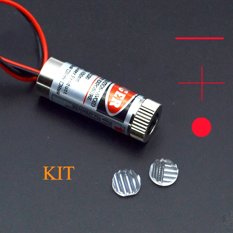 

Hot Sale 650nm 5mW Red Point / Line / Cross Laser Module Head Glass Lens Focusable Industrial Class