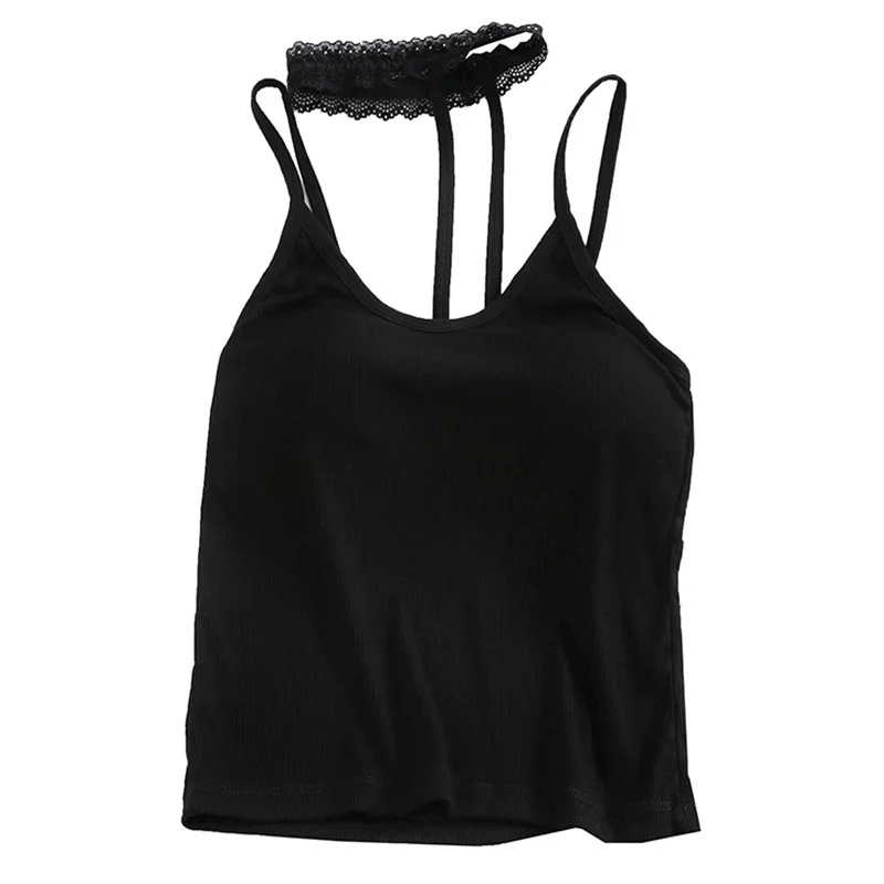 Beauty Back Sexy Solid Color Lace Halter Tube Top Underwear Slim Slimming Camisole Fashion Women Rac |