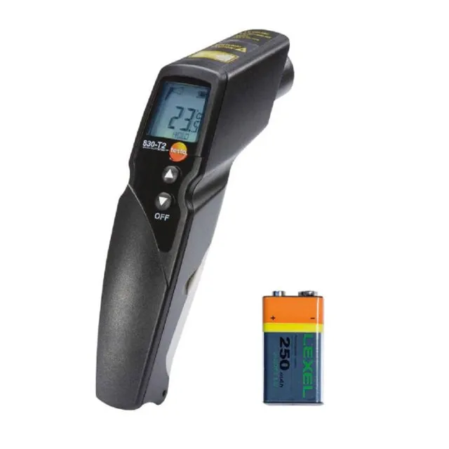 

testo 830-T2 - Infrared thermometer with 2-point laser marking (12:1 optics) Order-Nr. 0560 8312