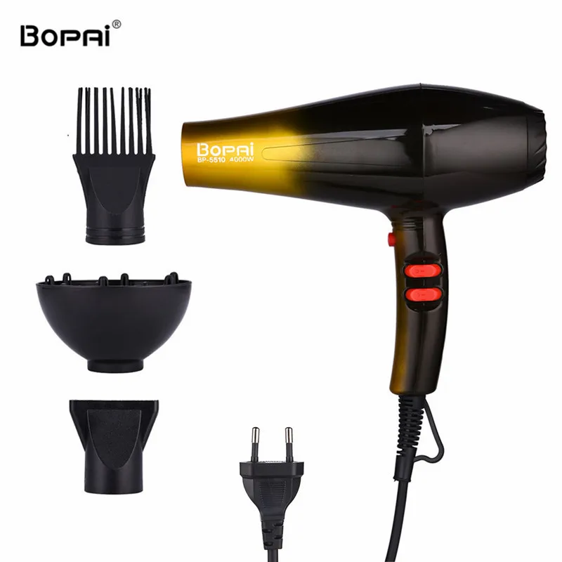 High Power 4000W Professional Hair Dryers For Hairdresser Barber Salon Negative Ion Ionic Blow Dryer Fast Styling Hair Blower
