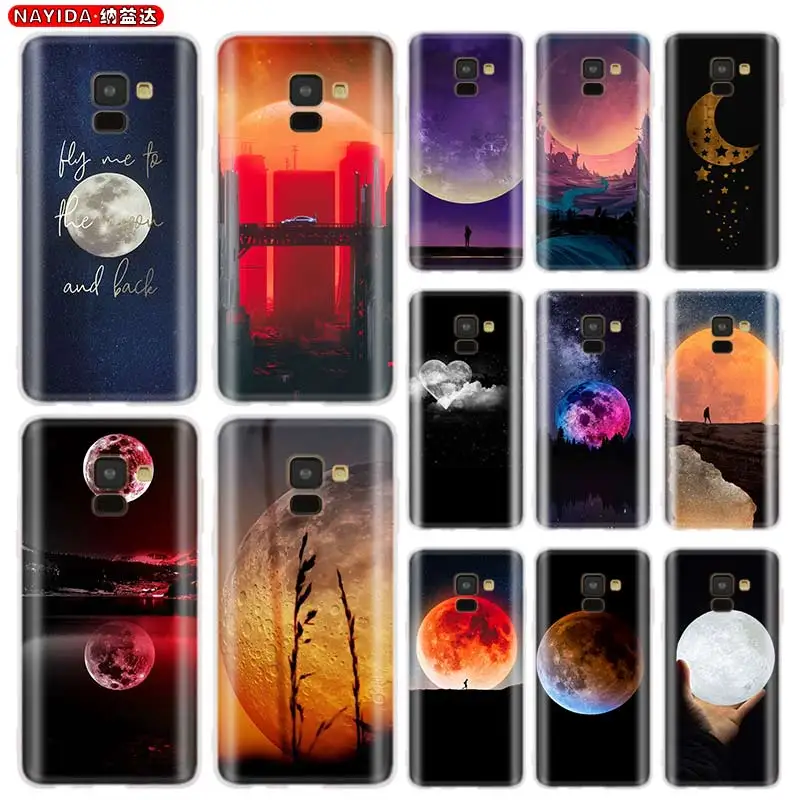 

Мягкий силиконовый чехол для Samsung A8 A6 Plus 2018 2017 2016 A10 A30 A40 A50 A60 A70 A80 A90 A7 A5 The moon