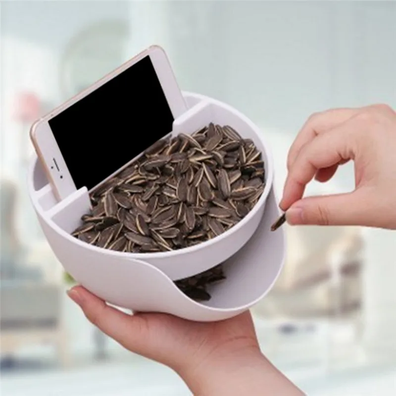 Креативное пластиковое блюдо для фруктов контейнер закусок Дыня чаша с семенами