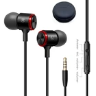 Проводные стереонаушники с микрофоном, металлические наушники-вкладыши 3,5 мм для телефона, компьютера, IPhone, Huawei, Xiaomi