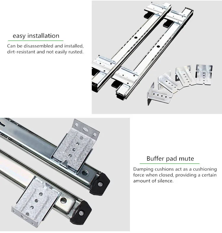 Computer Desk Drawer Orbit Keyboard Bracket Slide Rail Hoisting Crane Rail Bracket 2 Guide Rail