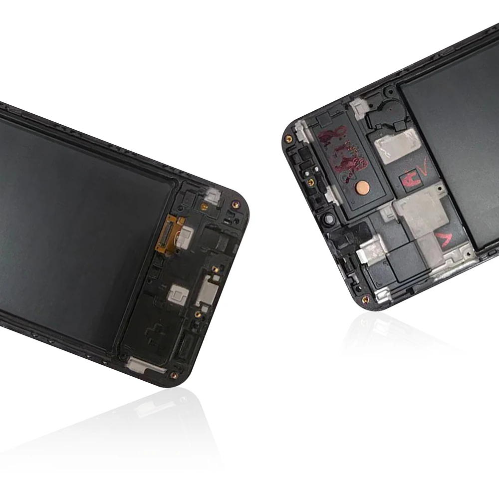 ЖК-дисплей с чехлом для телефона из ТПУ Samsung Galaxy A20 A205 SM-A205F A205FN A205GN сменный экран
