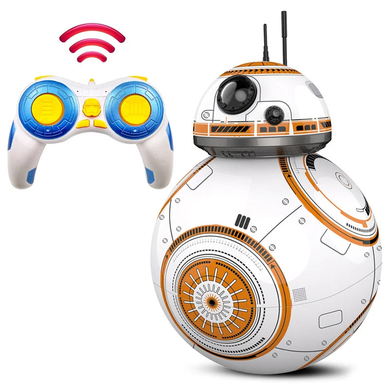 Обновленная интеллектуальная Звездная война RC BB 8 2,4G пульт дистанционного управления со звуком, фигурка шарика, дроид, робот, BB-8, модель, игрушки для детей