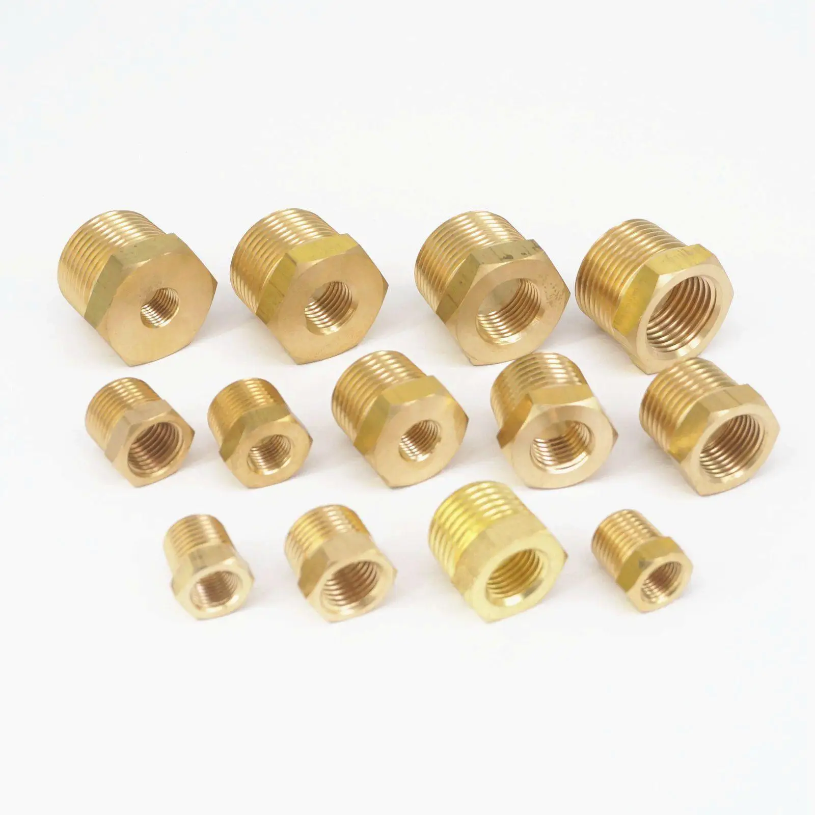 Фитинги коннекторы для труб 1/4 &quot3/8&quot 1/2 &quot3/4&quot NPT BSPT Male x Female из латуни с