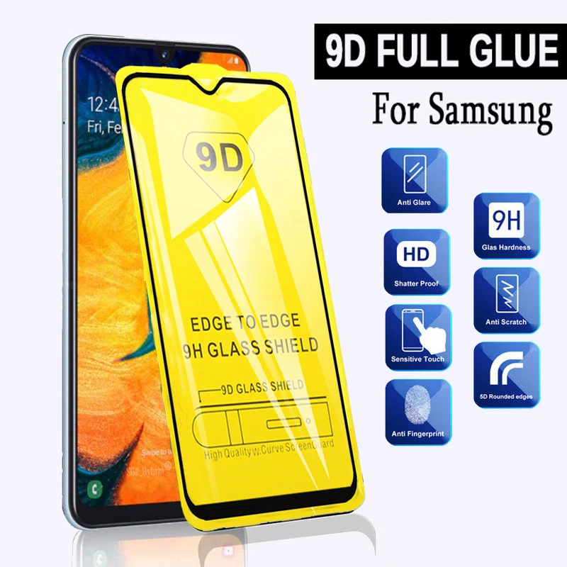 Закаленное стекло 9H HD для Samsung Galaxy A71 A51 A21s защитная пленка экрана A50s A30 a71 1 2