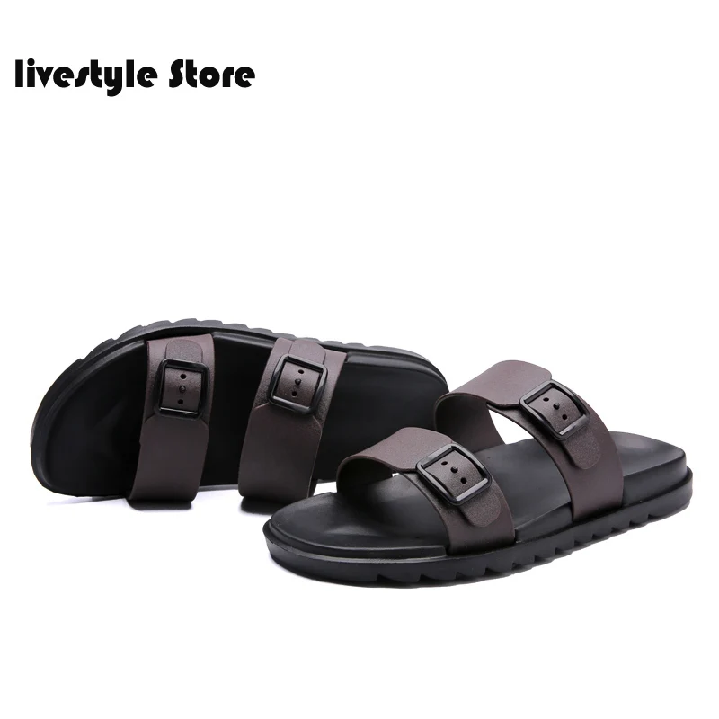 

2021 Cheap Summer Men Slippers Bathroom Slippers Men Casual PVC EVA Shoes Fashion Summer Beach Slide Shoes Zapatos Hombre