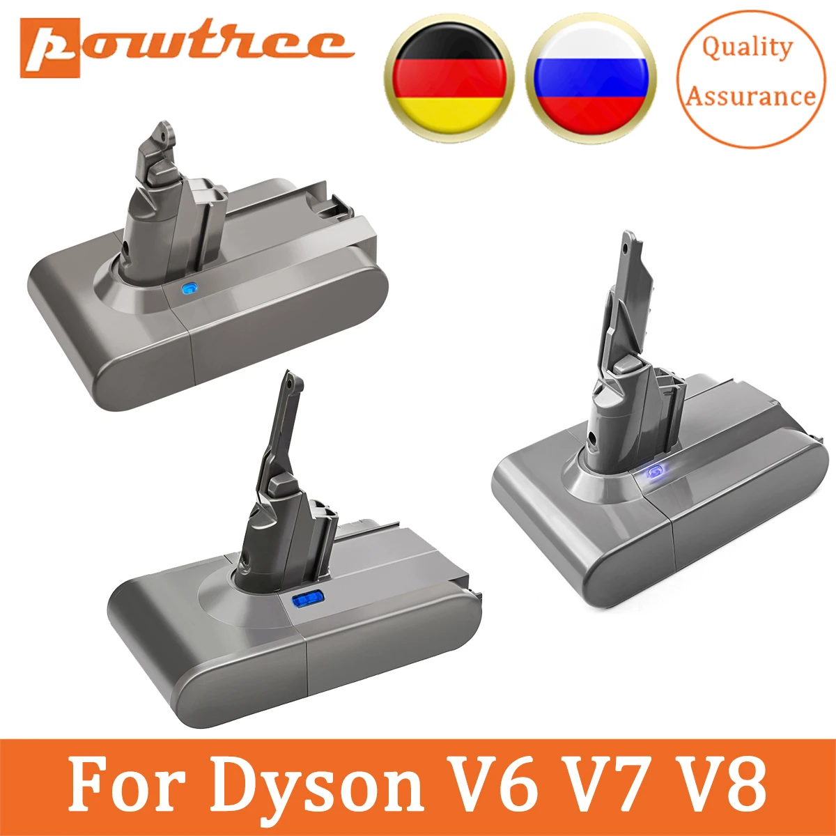 Аккумулятор для Dyson V6 V8 V7 SV09 SV07 SV03 DC58 DC61 21 6 в 6000 мАч | Электроника
