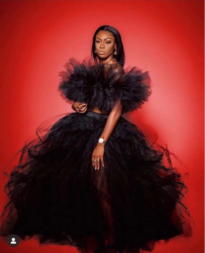 

2 Pieces Chic Women Dress Ruffle Draped Tulle Prom Skirt Extra Lush Puffy Top Ball Gown Special Occasion Dresses