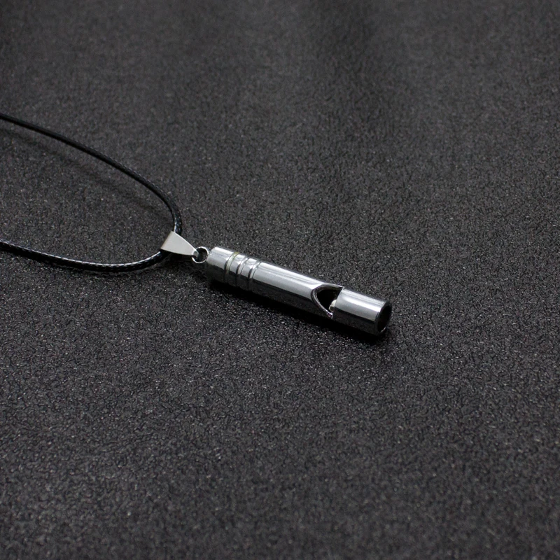 Ожерелье из кожаной веревки для мужчин колье нержавеющей стали в стиле ретро