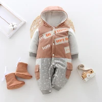baby winter rompers for newborn baby cotton jumpsuit thick baby girls boys warm jumpsuit autumn infant wear kid climb clothes