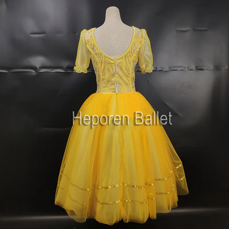 Индивидуальный пошив балетное Lyrical танцевальное платье бархатная верхняя юбка