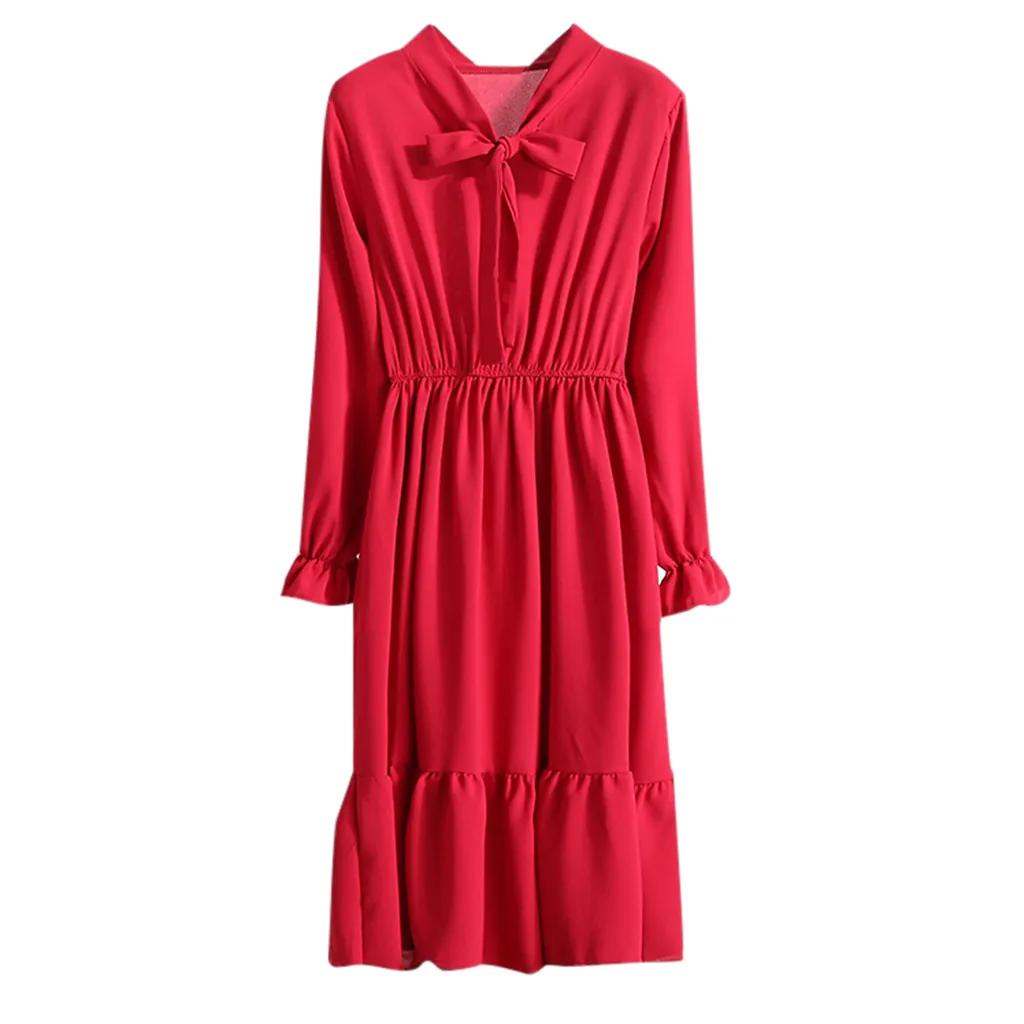 Женский халат женское повседневное шифоновое однотонное Бандажное платье с