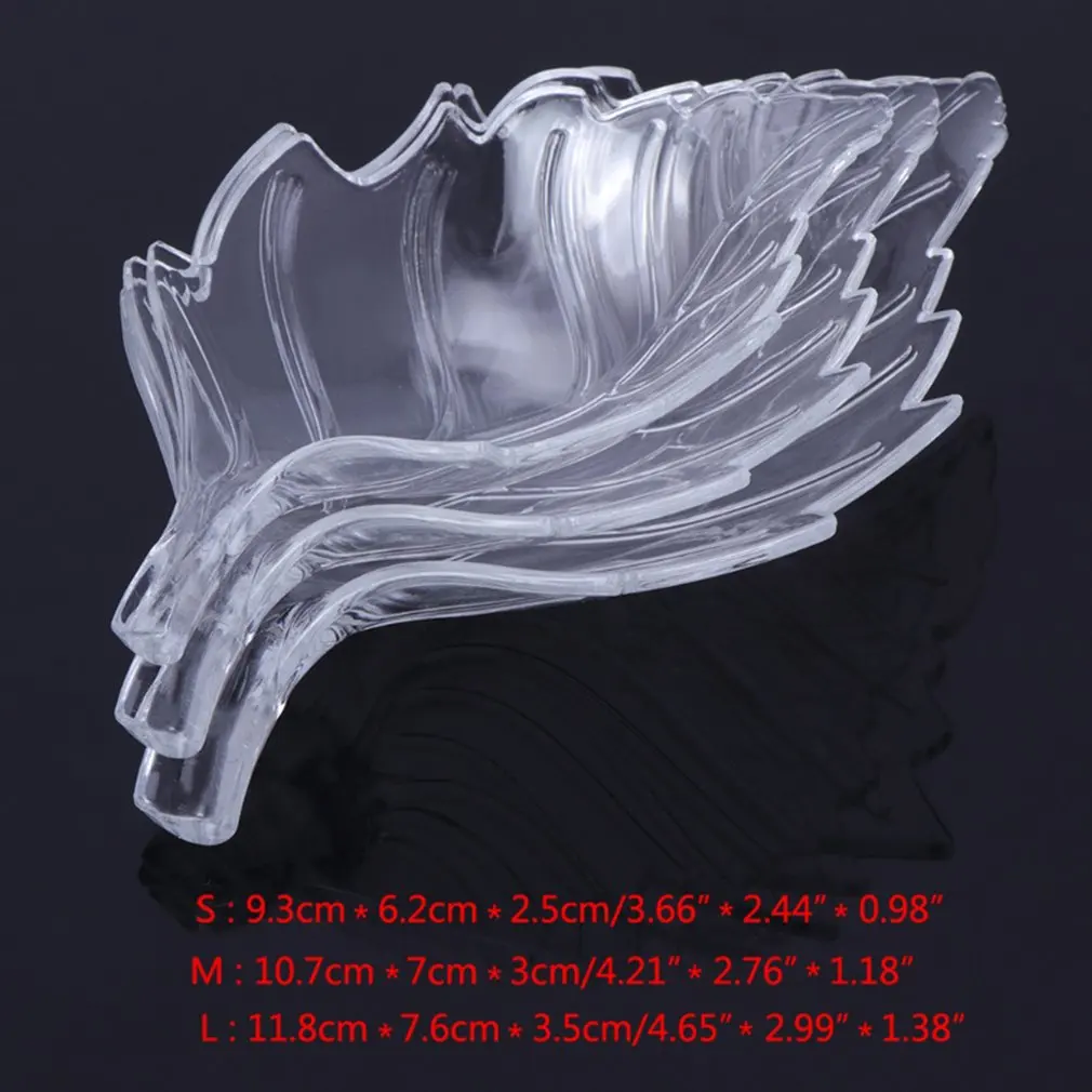 

Fish Tank Feeder Aquarium Shrimp Acrylic Leaf Shape Food Dish Tray Transparent Feeding Bowl Clear Dish Tray
