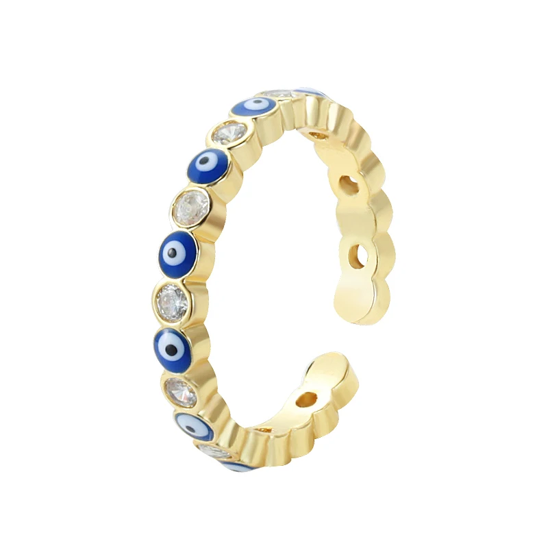 Кольцо женское с бриллиантами ярких цветов сглаз 2021 | Украшения и аксессуары