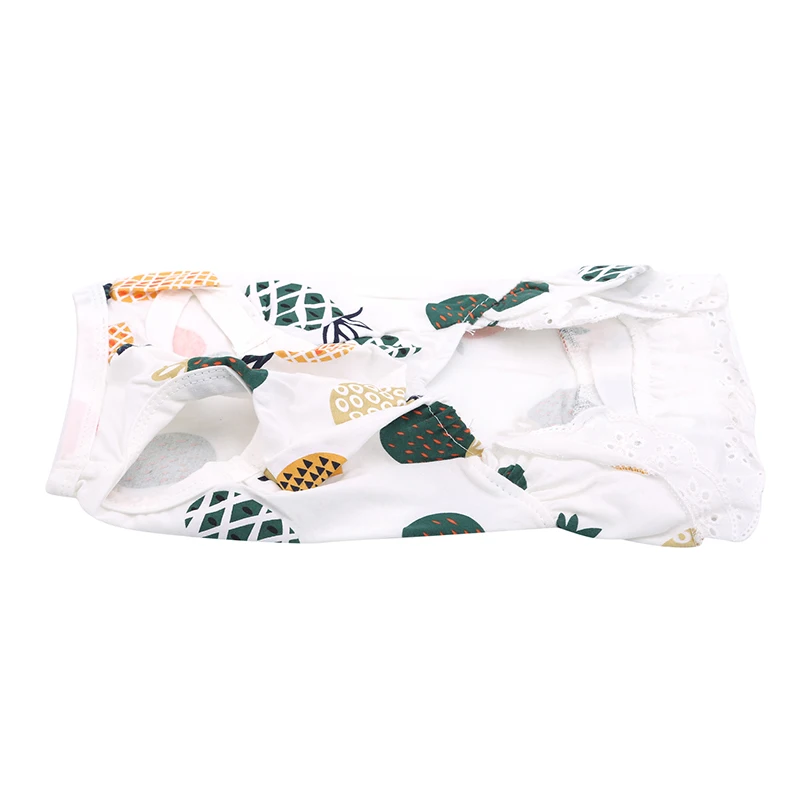 Одежда для домашних животных на весну и лето платье с принтом ананасов собак