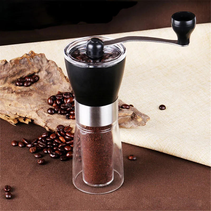 GURET ручная кофемолка из нержавеющей стали мини для зерен кухонные ручные