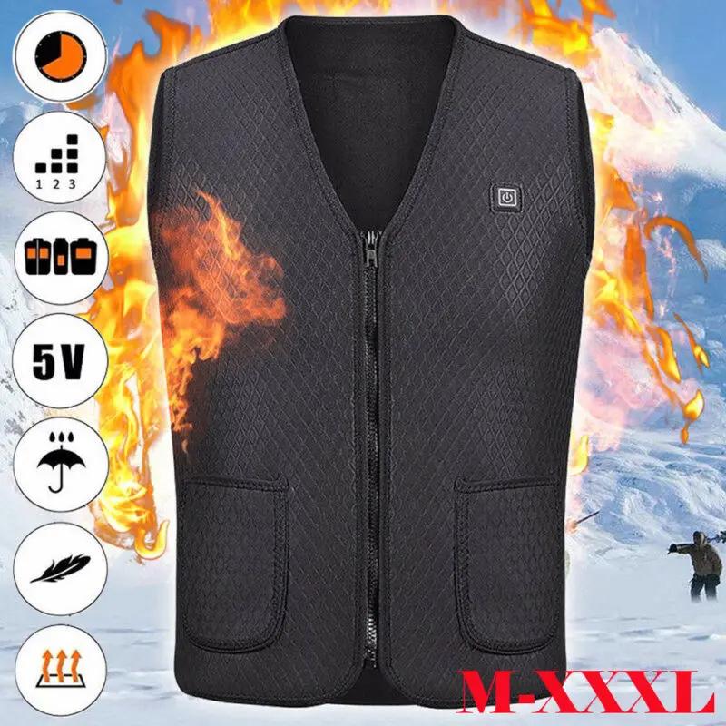 Новый стиль мужской и женский Электрический жилет тканевая куртка с подогревом