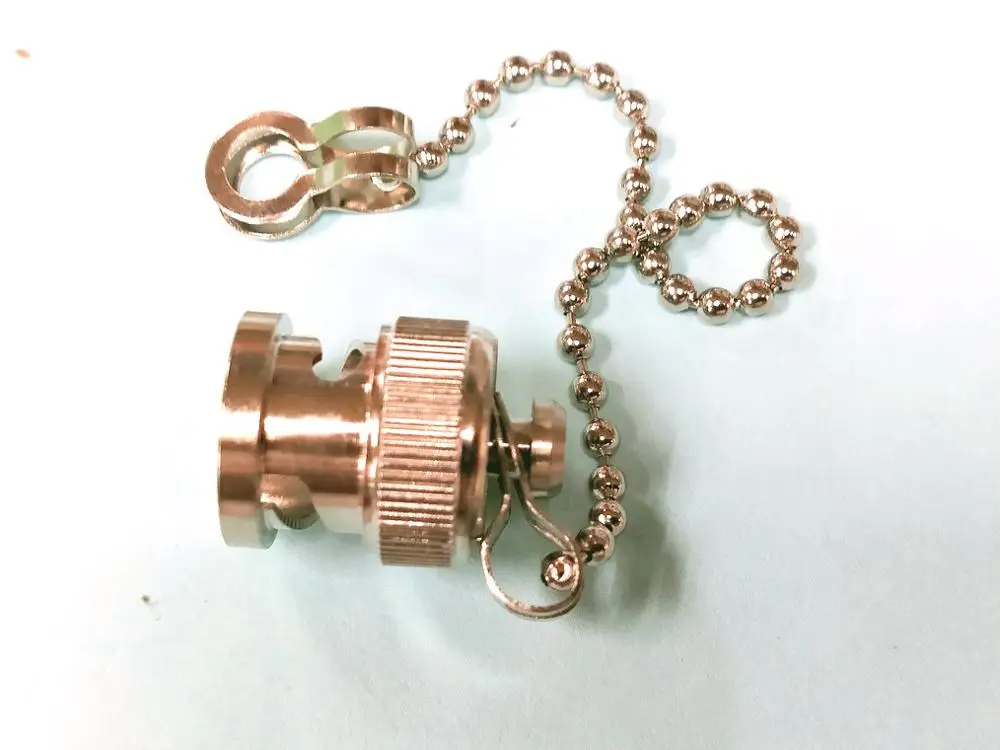 20 шт латунный BNC Женский защитный Пылезащитный колпачок с цепью для RF