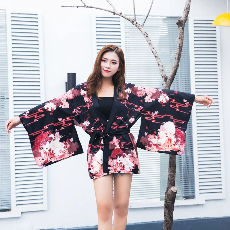 Кимоно с драконом японское кимоно Харадзюку для косплея Obi Yukata японские Haori FF2415