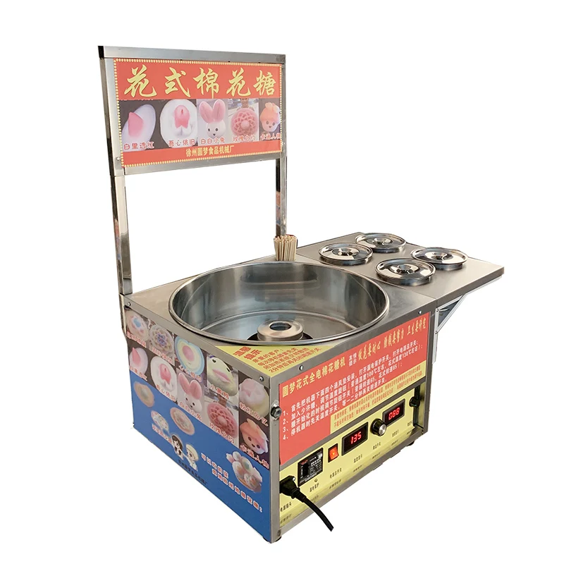 ChengLing машина для производства хлопчатобумажных конфет полностью цветная