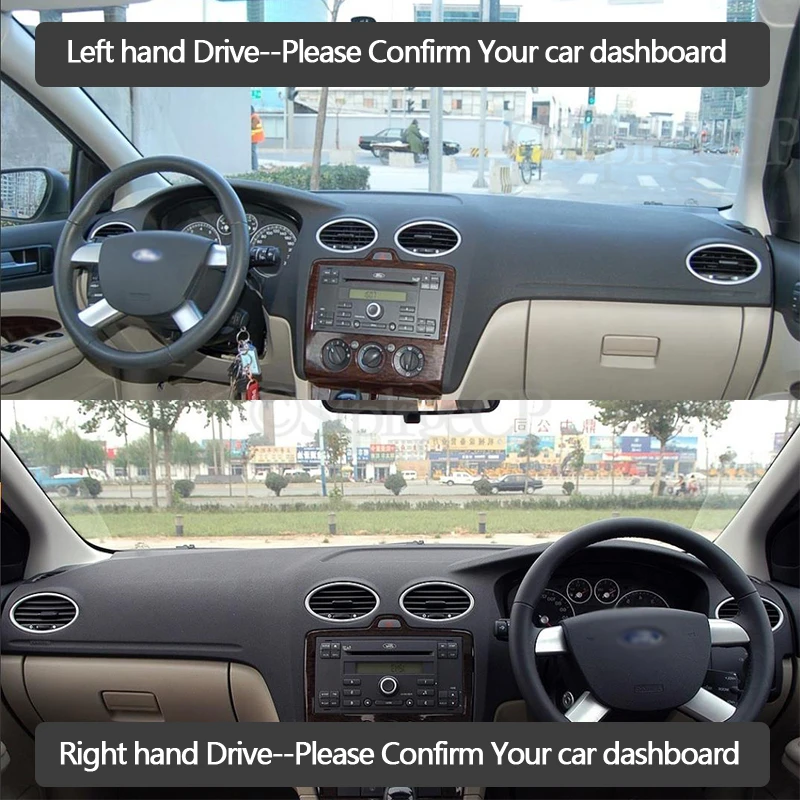 Protective Pad Carpet Dashboard Cover Sun Shade Dash Board Dashmat for Ford Focus MK2 2004~2010 2006 2007 2008-09 | Автомобили и
