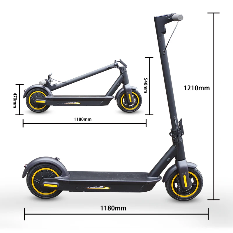 

JUESHUAI Electric Scooter 2 Wheels 36V 350W Foldable Portable Three-speed Transmission E-scooter Endurance 60km Max load 100KG