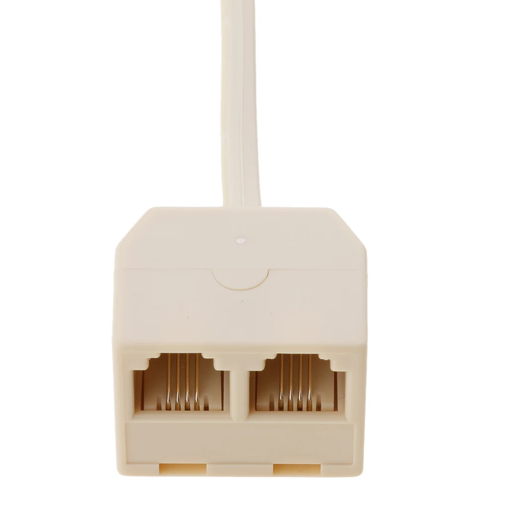 2 сторонний разветвитель для телефона RJ11 Модульный сетевой адаптер 6P4C