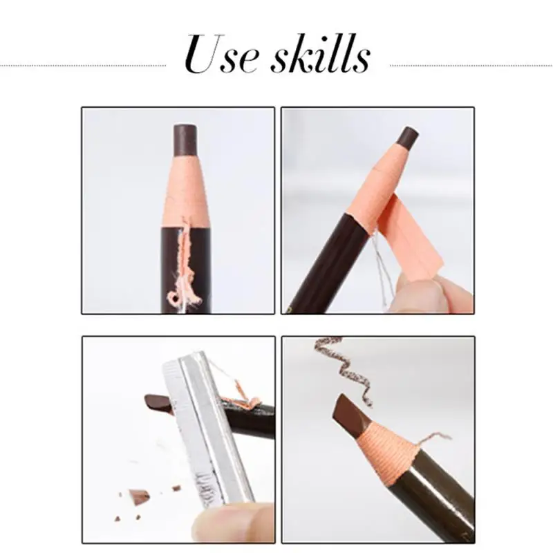 1PC 5 Color 1818 Natural Eyebrow Pencil Waterproof Rotating Makeup Auto Pen Cosmetic Kit Tool TSLM1 | Красота и здоровье