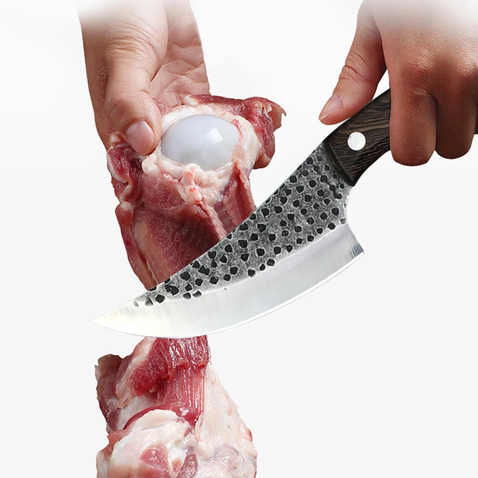 

Stainless Steel Kitchen Boning Knife Handmade Fishing Knife Meat Cleaver Outdoor Cooking Cutter Butcher knife Cutter