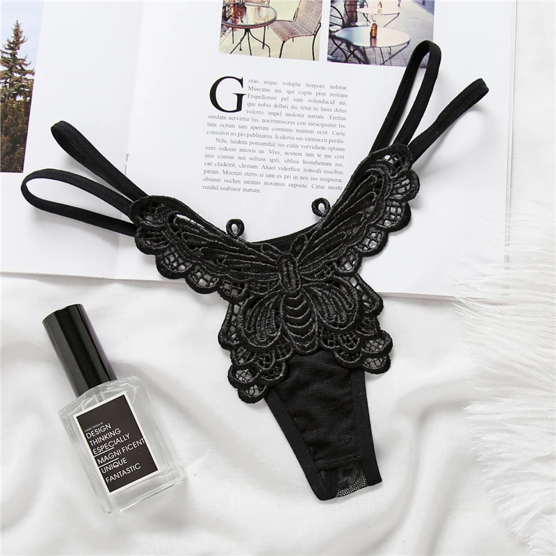 Новые стильные женские открытые сексуальные трусики с бабочками для женщин