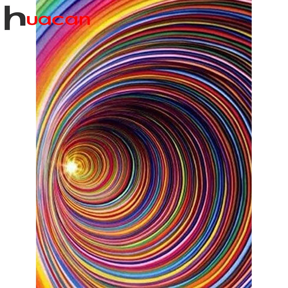 

Алмазная 5D Вышивка Huacan, полноразмерная абстрактная мозаика для творчества, украшение для дома