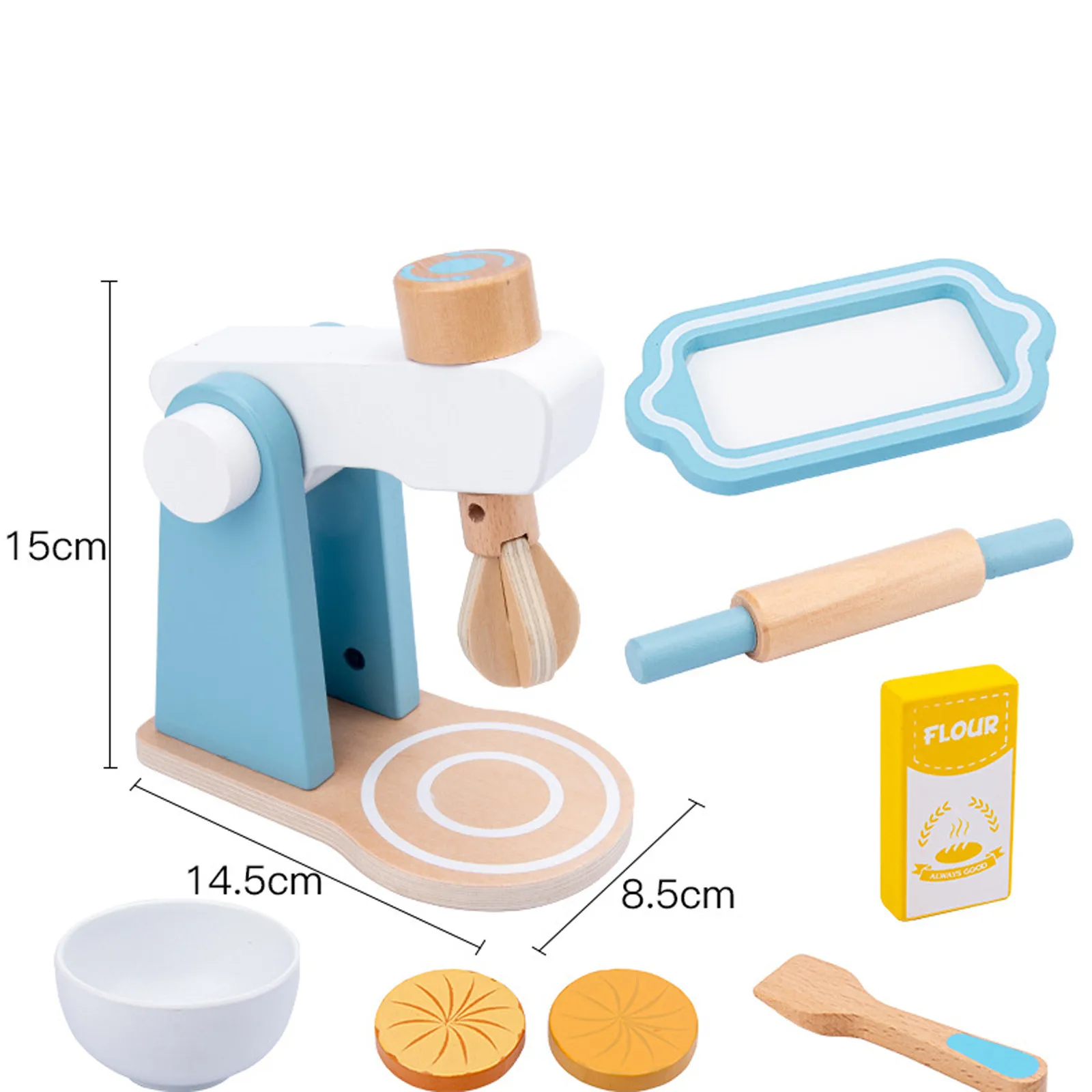 

Children's Kitchen Toy Children Cooking Set Blender Mixer Cooking Pretend Play Miniature Food Wooden Kitchenware Toys For Girls