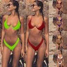 Сексуальный женский комплект бикини с пуш-ап, женский купальник на косточках, летний купальный костюм, пляжная одежда