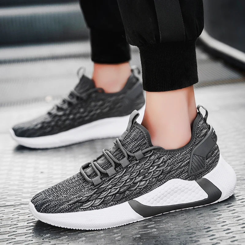 

TANTU/Модная Легкая сетчатая спортивная обувь для мужчин; дышащая удобная уличная спортивная обувь; нескользящая Повседневная прогулочная об...