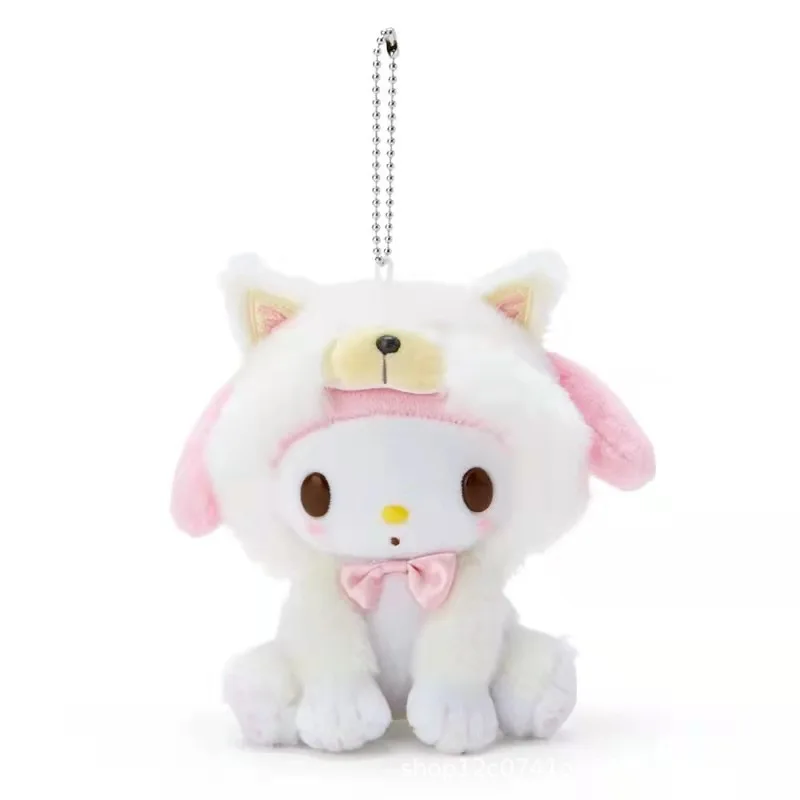 

5 Styles 10Cm Plush Anime Kawaii Kuromi Plush My Melody Cinnamoroll Soft Stuffed Keychain Plush Pendant Kids Toys Girl Gift
