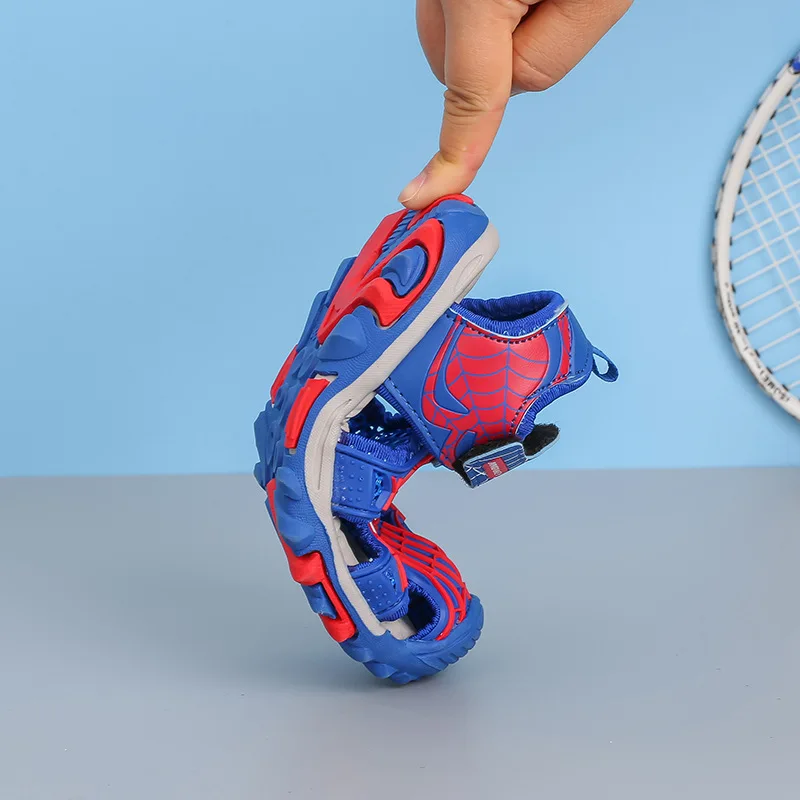 Летние детские сандалии Человек-паук с двойной звездой Повседневная