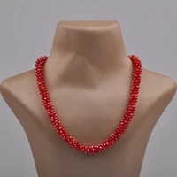 red african necklace set crystal beaded necklace costume jewelry statement necklace