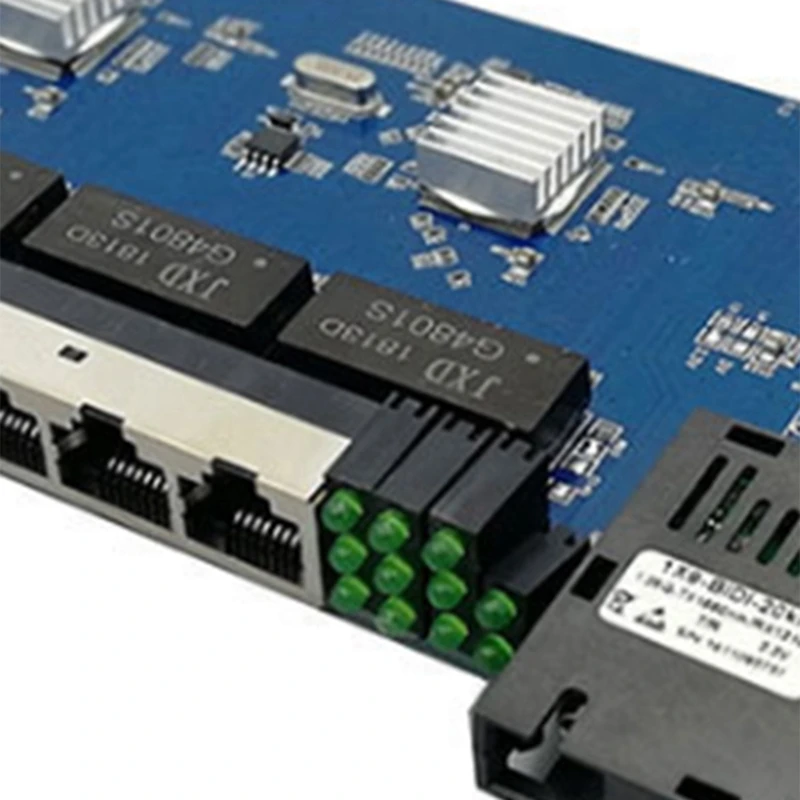 2G8E 8UTP RJ45 Gigabit Ethernet Switch Fiber Port SC Connector 8X10/100/1000M PCBA Board Fibra Optical Converter Plate | Компьютеры и